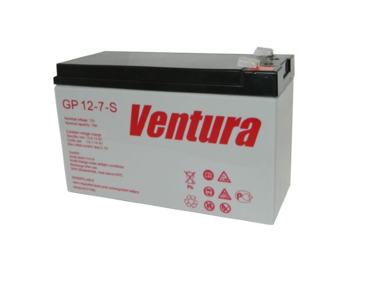 батарея VENTURA GP 12-7-S T1 (GP12-7-ST1) 7ah 12V - купить в Нижнем Новгороде